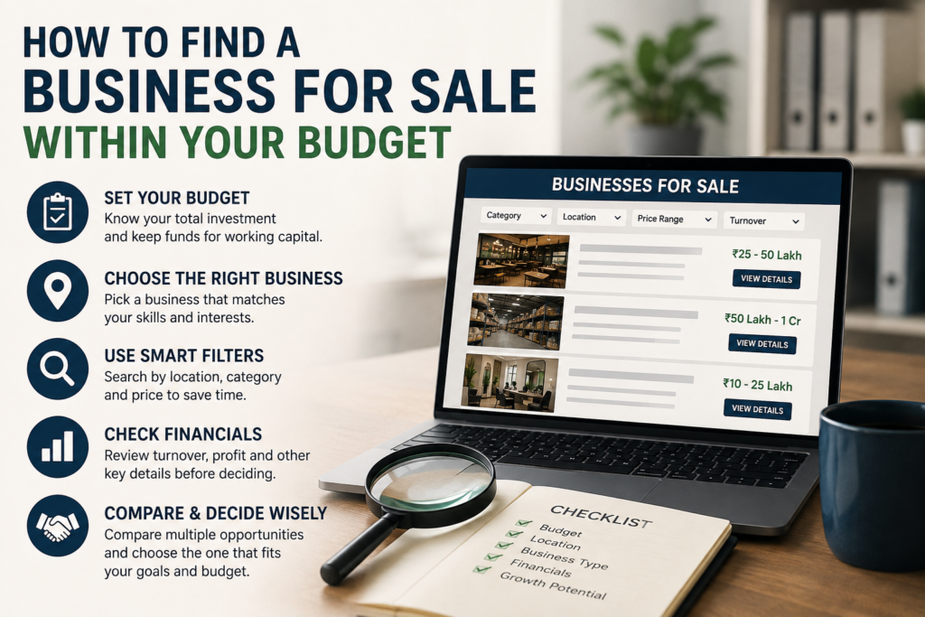 How to Find a Business for Sale Within Your Budget