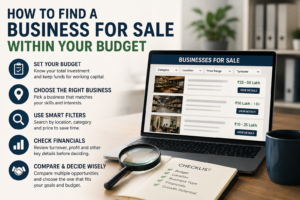 How to Find a Business for Sale Within Your Budget