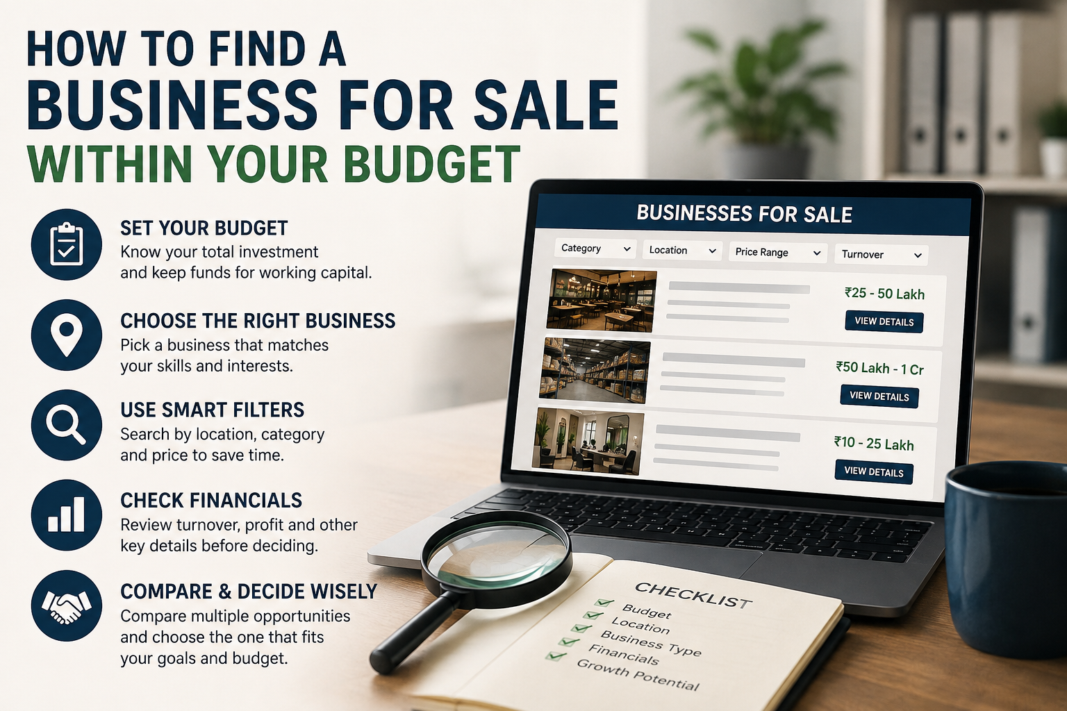 How to Find a Business for Sale Within Your Budget