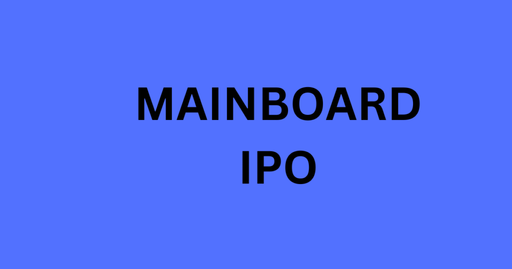 Main Board IPO