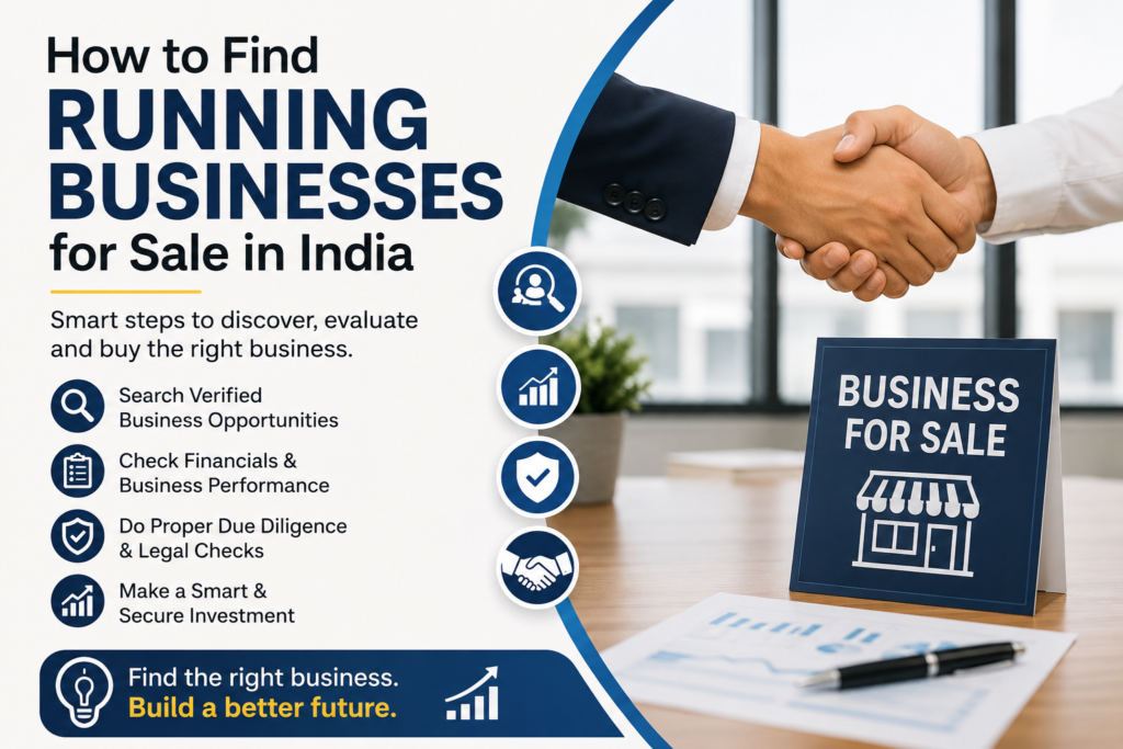 How to Find Running Businesses for Sale in India
