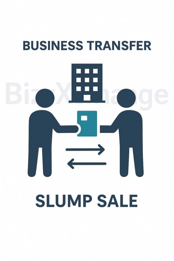 How capital gain shall be calculated in case of slump sale of business as a whole?
