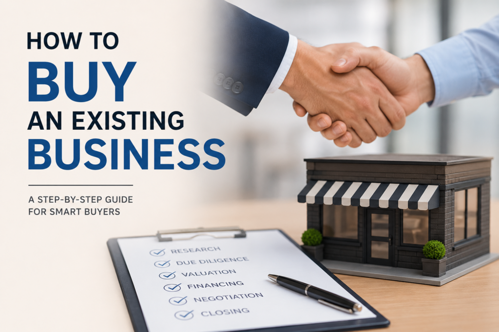 How to deal while purchasing an exisiting business?