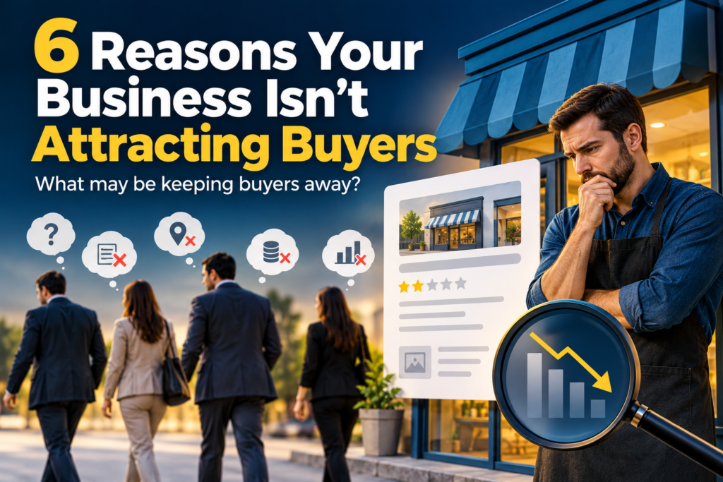 Why Is Your Business Not Attracting Buyers? 6 Common Reasons